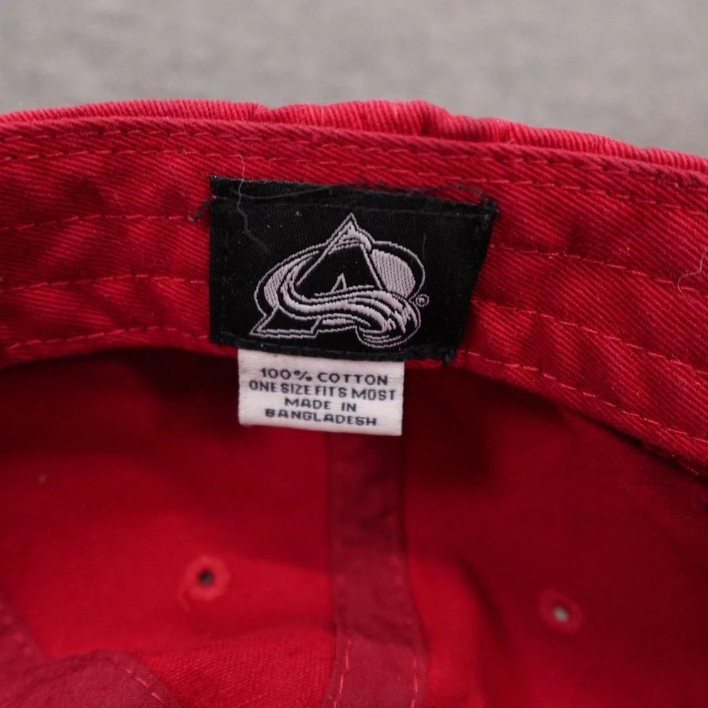 Colorado Avalanche Hat Cap Strap Back Mens One Size Dad Hat Red NHL Hockey